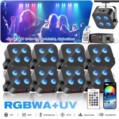 108w rgbwa batteria led - rgbwa,