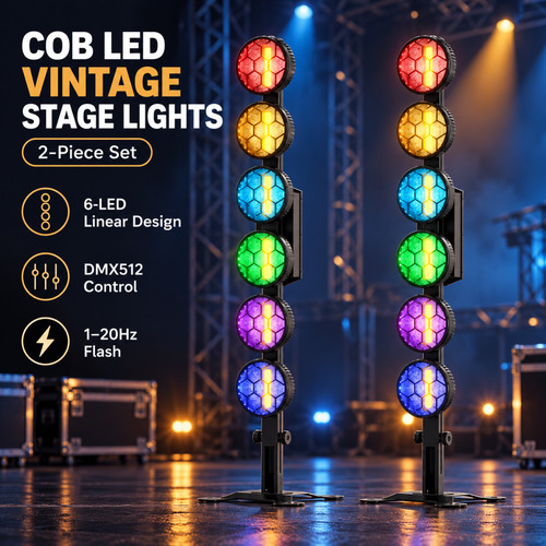 Leleght 2pcs 300w - 6-led, cob